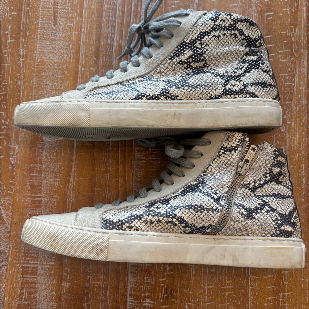 P448 Gray High-Top Sneakers